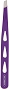  Tweezer Slanted Teardrop Purple 