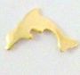  Nail Charm Gold Dolphin 