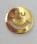  Nail Charm Gold Smiley Face 