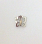  Nail Charm Silver Butterfly 