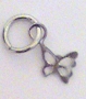 Nail Ring Silver Butterfly 