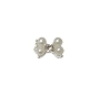  Nail Gem Bow White Beads Stone Small 
