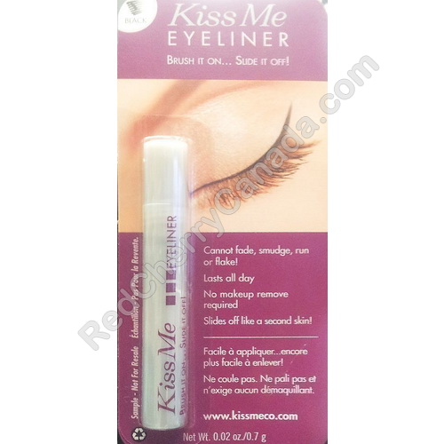 Red Cherry Canada Kiss Me 7338 Kiss Me Eyeliner Black Mini .7 g, Eyeliner & Mascara