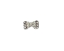  Nail Gem Bow 5 White Beads Small 