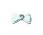  Nail Gem Bow Solid White Medium 