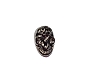  Nail Gem Skull Oval Black Medium 