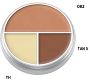  Kryolan Ultra Tri Color A Circle 