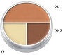  Kryolan Ultra Tri Color B Circle 