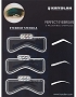  Kryolan Eyebrow Stencils 2 3 Stencils 