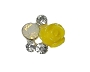  Nail Gem 3D Flower Yellow XLarge 