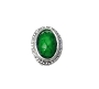  Nail Gem Oval Emerald Green Medium 