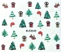  Sticker 3D Trees & Presents 