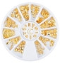  Metal Shapes Gold Assort. 9 Wheel 