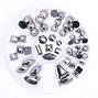  Rhinestone Gunmetal Assort Wheel 