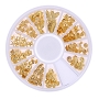  Nail 3D Metal Ocean Mix GOLD Wheel 