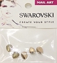  Swarovski Pear Rose Gold 5pcs/Pack 