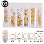  Metal Rivets Gold 6 Shapes 03 Pack 