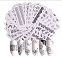  Nail Water Decals BLK WHT 3 40/Pack 