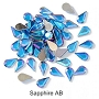  Rhinestone Teardrop Sapphire AB 100/Pack 