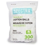  Spectra 100% Cotton Balls 300/Bag 