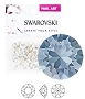  Swarovski Ptd Bck Blue Shade 48pcs/Pack 