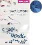  Swarovski Multi Sz Met Blue 125pcs/Bag 