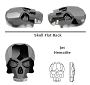  Swarovski Skull Jet Hematite 3pcs/Bag 