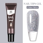  BP Nail Tips Gel Silver Glitter 15 g 