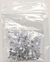  GND Rhinestones Flower Silver Pack 