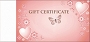  Gift Certificate Pink Butterfly 