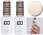  Gel DND 857 Sheer Nude x2 2 Gel Combo 
