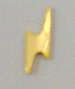  Nail Charm Gold Lightning Bolt 