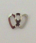  Nail Charm Silver 2 Hearts Side 