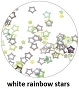  Art Club Rainbow Stars White 