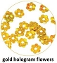  Art Club Hologram Flowers Gold 