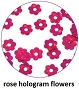  Art Club Hologram Flowers Rose 