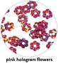  Art Club Holo Flowers Pink 