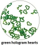  Art Club Hologram Hearts Green 