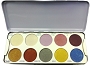  Kryolan Eye Shadow 10 Glamour Palette 