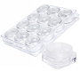  Square Jars 12 in Tray Clear 