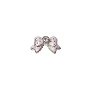  Nail Gem Bow Pink w/ Blue Dots Large 