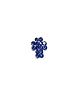  Nail Gem Cross Blue Stones Medium 