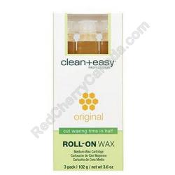  clean+easy Roll on Wax Medium 3/Pack 
