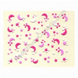  Berkeley 3D Nail Decal Moon 