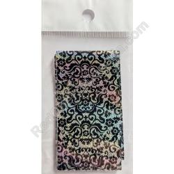  Foil Bag Black Holo Damask Yard 