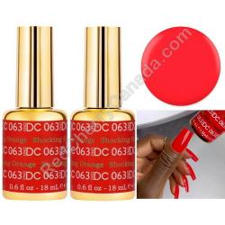  Gel DC 063 Shocking Orange x2 2 Gel Combo 