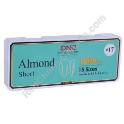  DND Gel Tips Almond Short 17 1000pcs/Box 