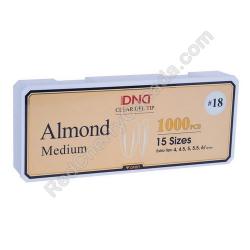  DND Gel Tips Almond Medium 18 1000pcs/Box 