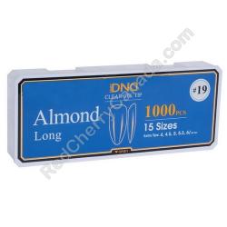  DND Gel Tips Almond Long 19 1000pcs/Box 