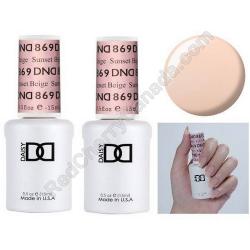  Gel DND 869 Sunset Beige x2 2 Gel Combo 